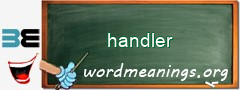 WordMeaning blackboard for handler